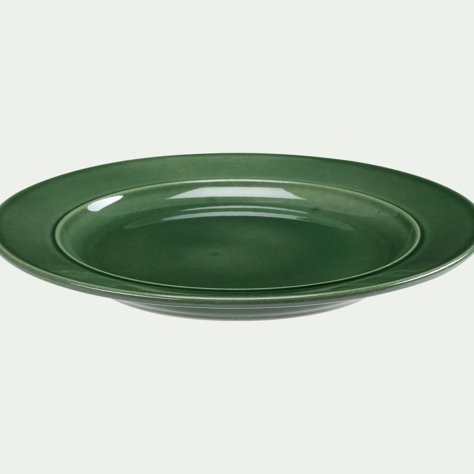 Assiette*alinea Assiette à dessert en grès D24cm - avocado Vert