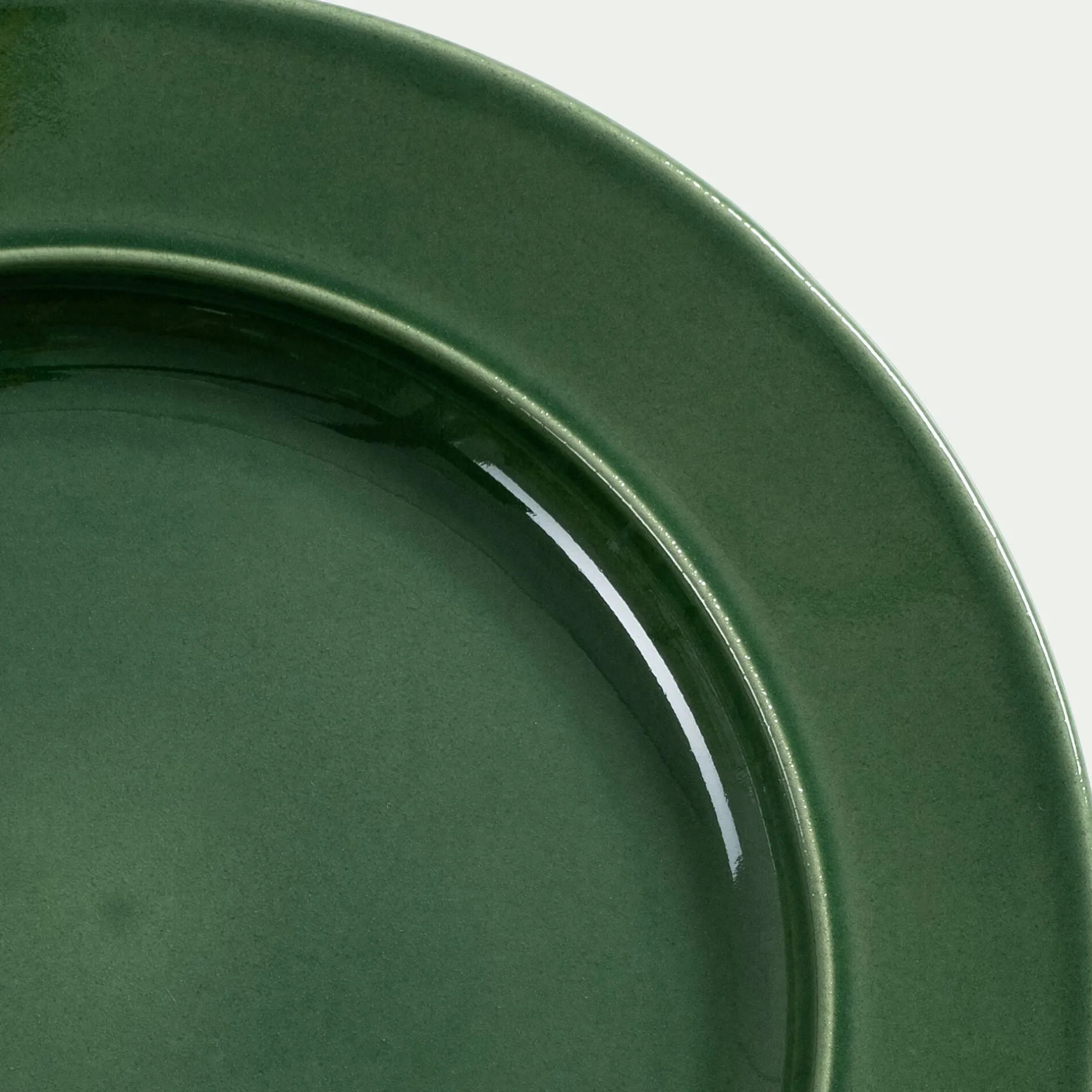 Assiette*alinea Assiette à dessert en grès D24cm - avocado Vert