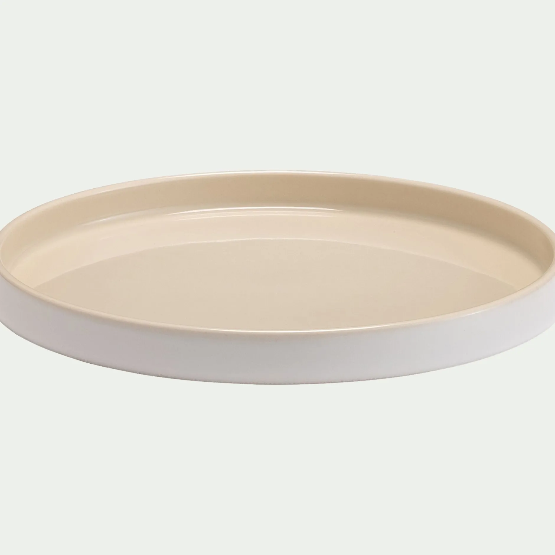 Assiette*alinea Assiette à dessert en grès D21,5cm - Blanc