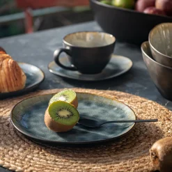 Assiette|Assiette De Noël*alinea Assiette à dessert en grès émail réactif D20cm - Gris