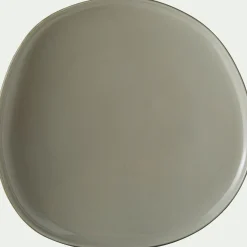 Assiette|Assiette De Noël*alinea Assiette à dessert en grès D21cm - olivier Vert
