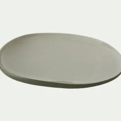 Assiette|Assiette De Noël*alinea Assiette à dessert en grès D21cm - olivier Vert