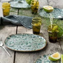 Assiette*alinea Assiette à dessert en grès D20cm - autan Bleu