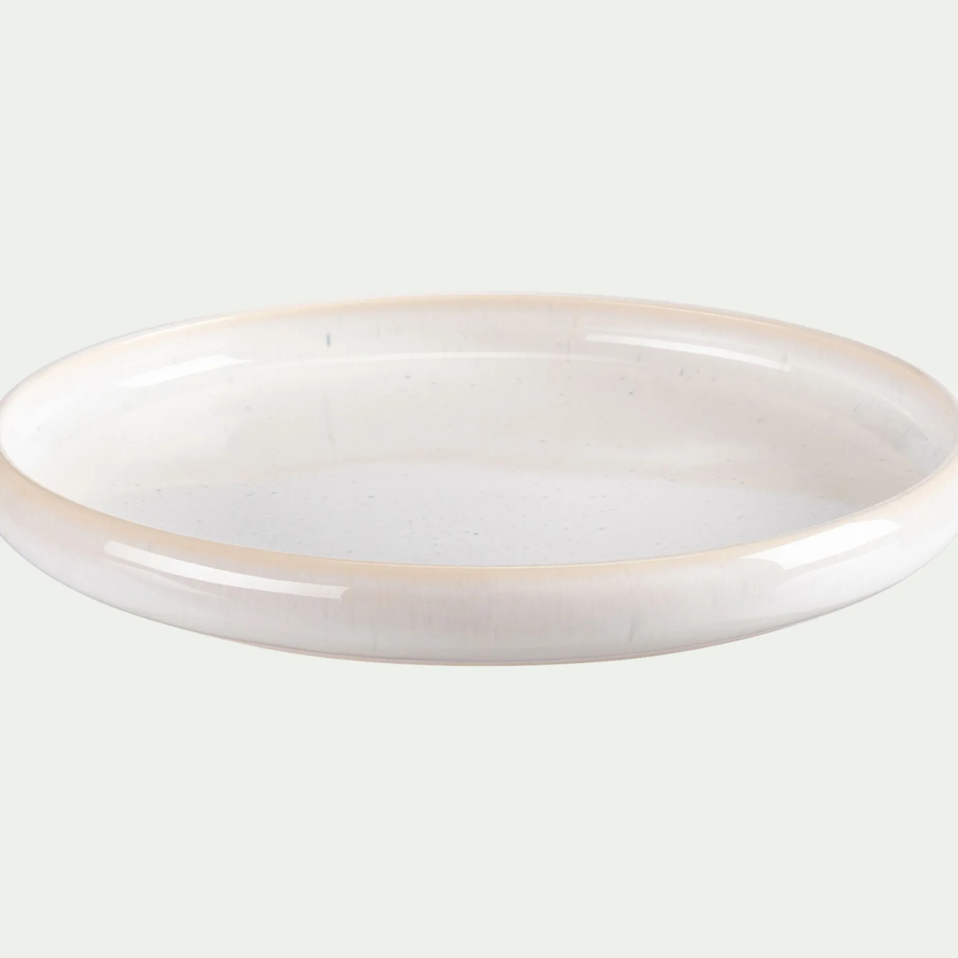 Assiette|Assiette De Noël*alinea Assiette à dessert en grès D21cm - Blanc