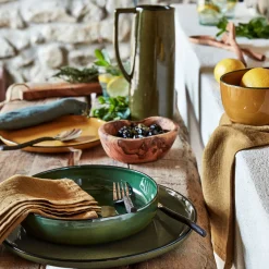 Assiette*alinea Assiette à dessert en grès D22,2cm - Jaune