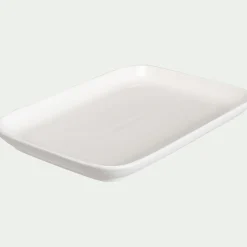 Assiette*alinea Assiette à dessert en porcelaine 14x21,5cm - Blanc