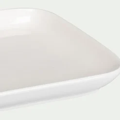 Assiette*alinea Assiette à dessert en porcelaine 14x21,5cm - Blanc