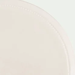 Assiette|Assiette De Noël*alinea Assiette à dessert en porcelaine avec liseré perlé D21,60cm - ventoux Blanc