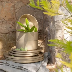 Assiette|Assiette De Noël*alinea Assiette à dessert mouchetée en grès D20cm - Beige