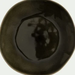 Assiette*alinea Assiette à dessert organique en grès D21cm - cèdre Vert