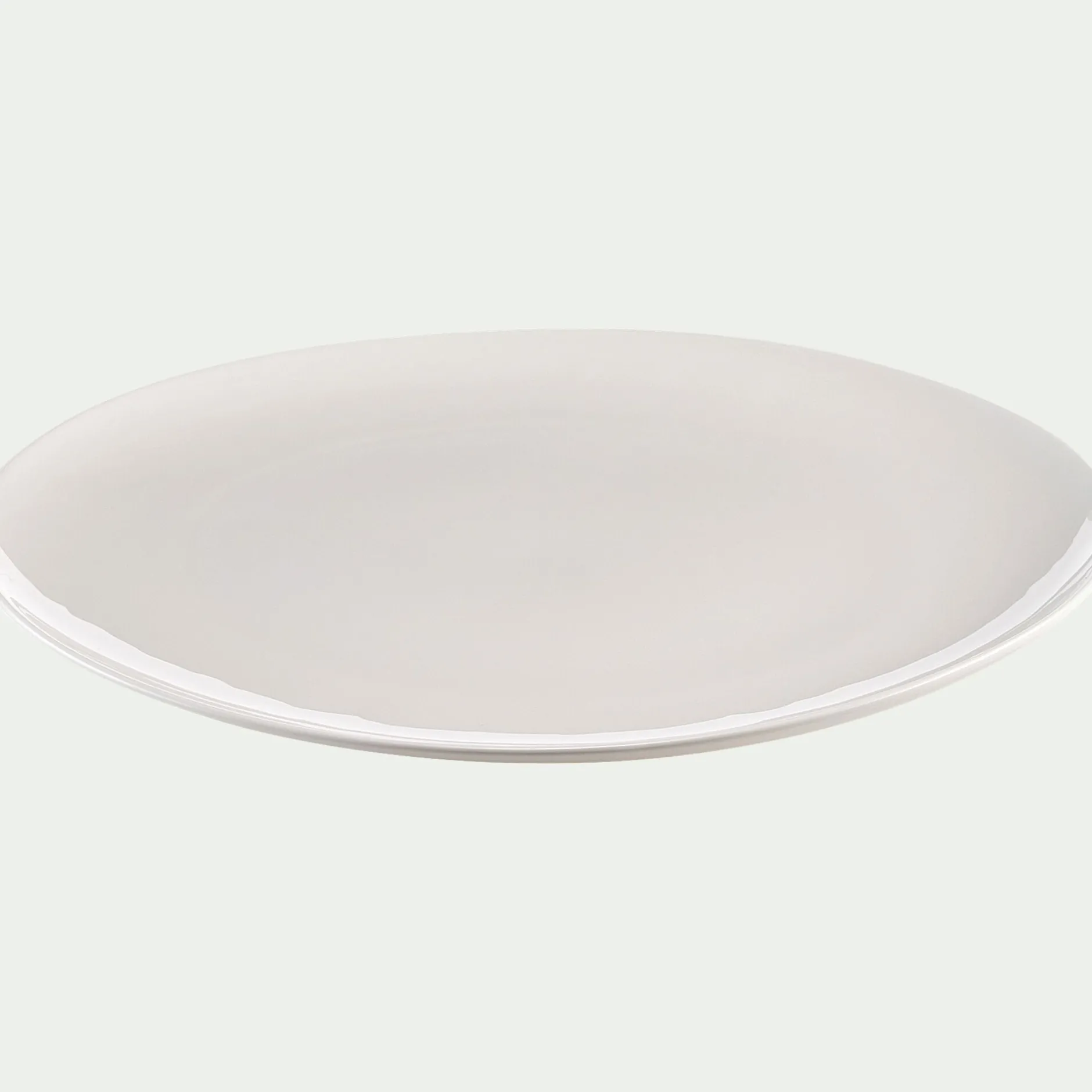 Plat De Service Et Saladier|Assiette*alinea Assiette à pizza en porcelaine légère D30cm - Blanc