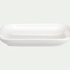 Plat Et Vaisselle Apéro|Plat De Service Et Saladier*alinea Assiette apéro en porcelaine 10,4x14,2cm - Blanc