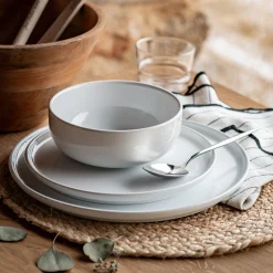 Assiette*alinea Assiette creuse en faïence D15cm - ventoux Blanc