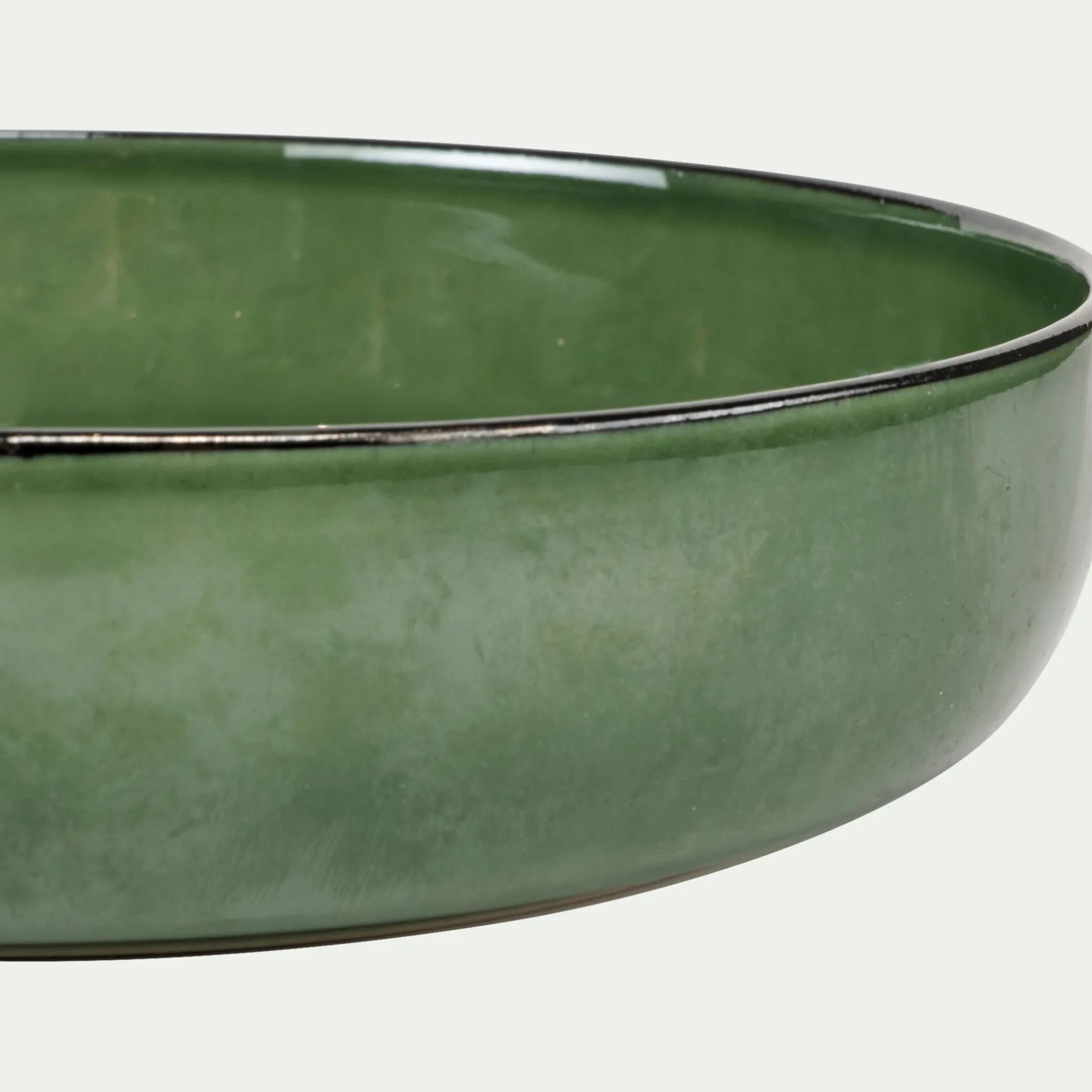 Assiette*alinea Assiette creuse en grès D20cm - avocado Vert