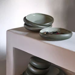 Assiette|Assiette De Noël*alinea Assiette creuse en grès D20cm - olivier Vert