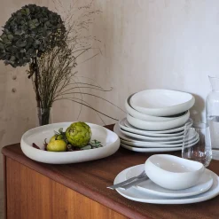 Assiette|Assiette De Noël*alinea Assiette creuse en grès D20cm - ventoux Blanc