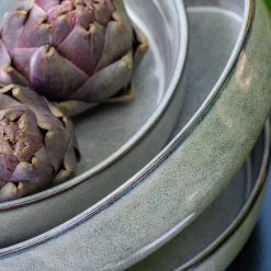 Assiette|Assiette De Noël*alinea Assiette creuse en grès D17,5cm - calaluna Bleu