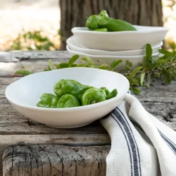 Assiette*alinea Assiette creuse ondulée en faïence D20cm - ventoux Blanc