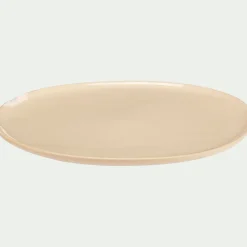 Assiette*alinea Assiette plate à bord haut en grès D27cm - ventoux Blanc