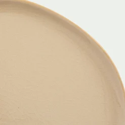 Assiette*alinea Assiette plate à bord haut en grès D27cm - ventoux Blanc