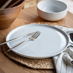 Assiette*alinea Assiette plate en faïence D28cm - ventoux Blanc