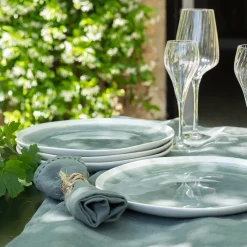 Assiette*alinea Assiette plate en grès D27,5cm - autan Bleu