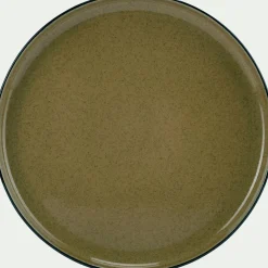 Assiette*alinea Assiette plate en grès D27,7cm - mousse Vert
