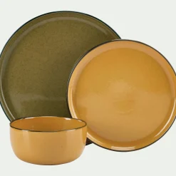 Assiette*alinea Assiette plate en grès D27,7cm - mousse Vert