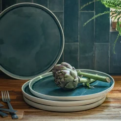 Assiette|Assiette De Noël*alinea Assiette plate en grès D27cm - niolon Bleu