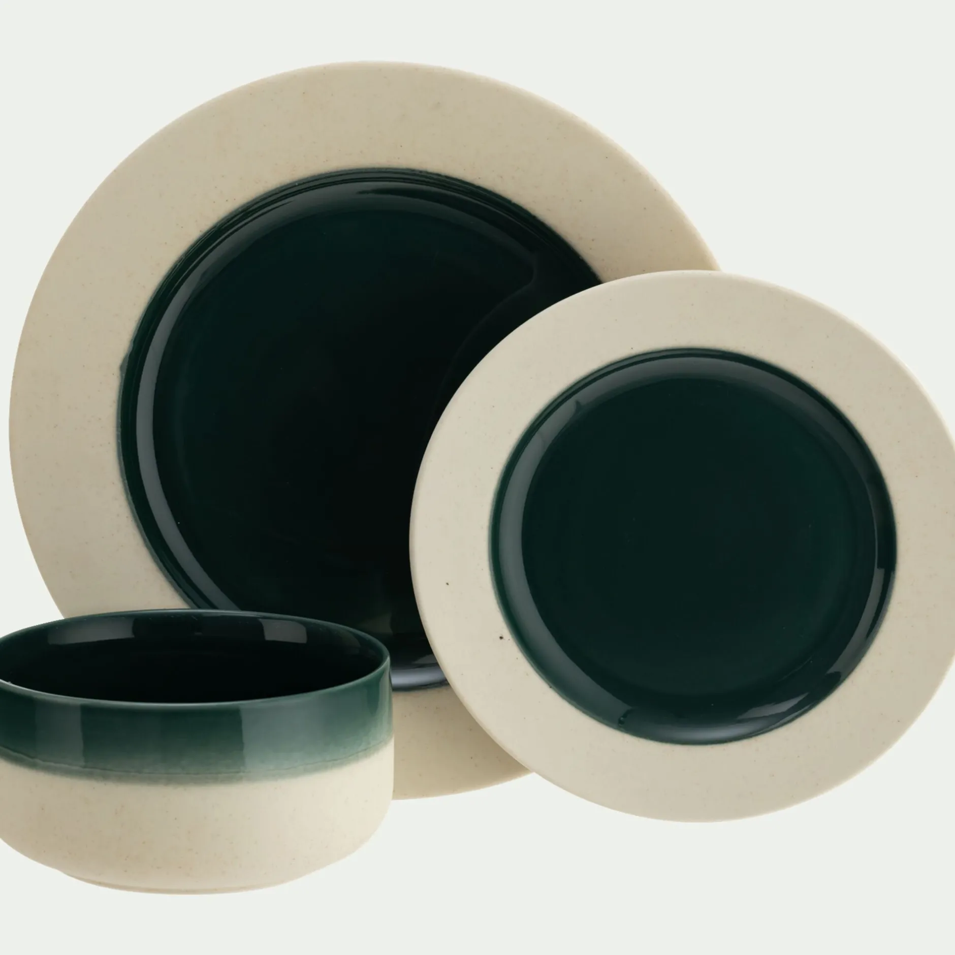 Assiette|Assiette De Noël*alinea Assiette plate en grès D27,5cm - oyat Vert