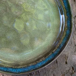 Assiette*alinea Assiette plate en grès D27cm - cèdre Vert