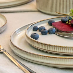 Assiette*alinea Assiette plate en grès D27cm - Beige