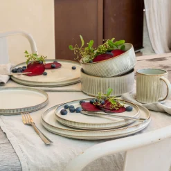 Assiette*alinea Assiette plate en grès D27cm - Beige