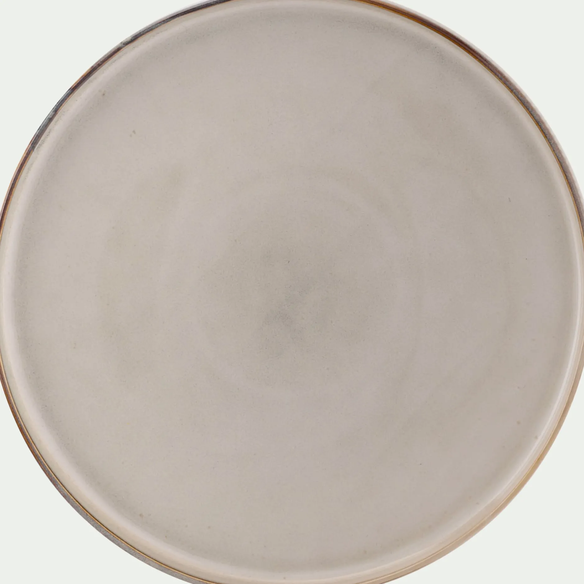 Assiette*alinea Assiette plate en grès D27cm - Beige