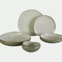 Assiette|Assiette De Noël*alinea Assiette plate en grès D27cm - olivier Vert