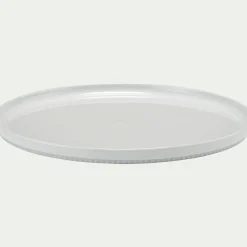 Assiette*alinea Assiette plate en porcelaine D26cm - Blanc