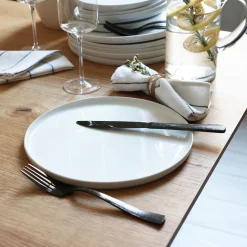 Assiette*alinea Assiette plate en porcelaine D26cm - Blanc