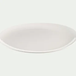 Assiette*alinea Assiette plate en porcelaine D25cm - Blanc