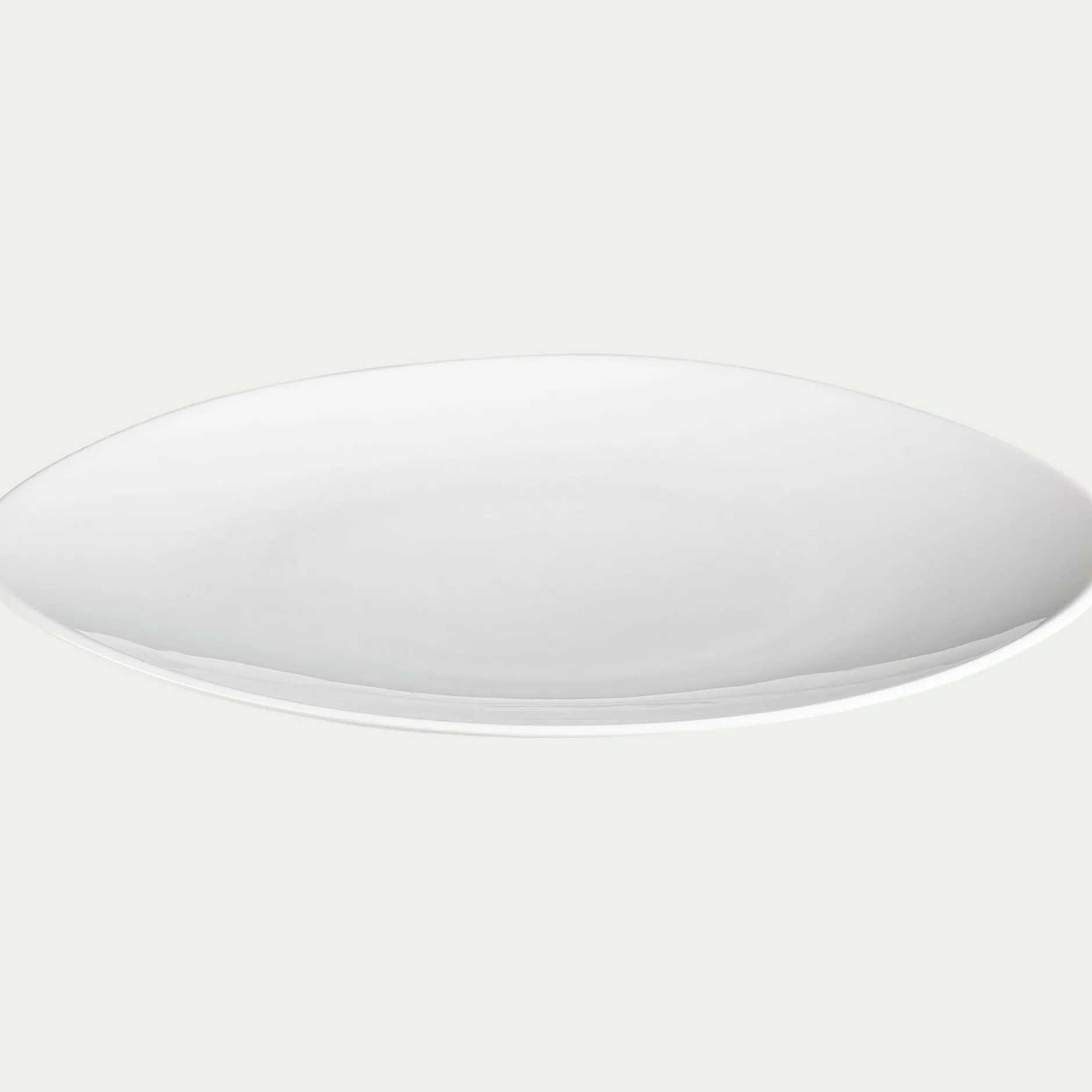 Assiette*alinea Assiette plate en porcelaine D28cm - Blanc