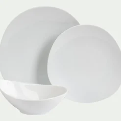 Assiette*alinea Assiette plate en porcelaine D28cm - Blanc