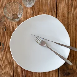 Assiette*alinea Assiette plate en porcelaine D28cm - Blanc