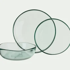 Assiette*alinea Assiette plate en verre D25cm - Transparent