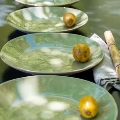 Assiette|Assiette De Noël*alinea Assiette plate organique en grès D26,7cm - avocado Vert