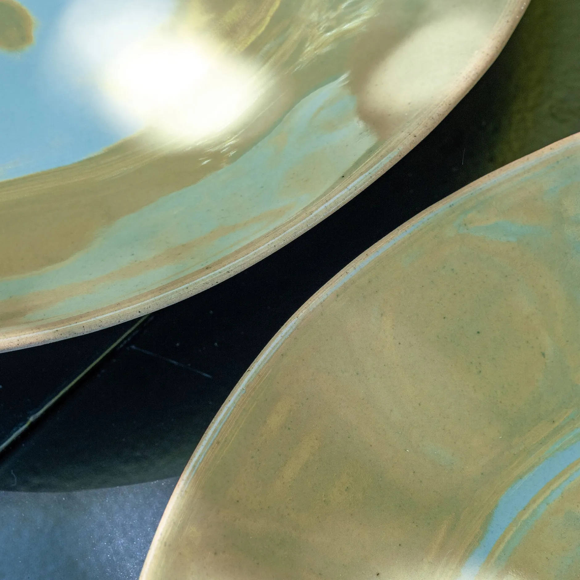 Assiette|Assiette De Noël*alinea Assiette plate organique en grès D26,7cm - avocado Vert