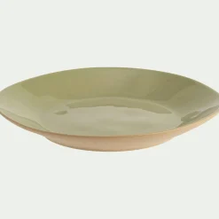 Assiette|Assiette De Noël*alinea Assiette plate organique en grès D26,7cm - avocado Vert
