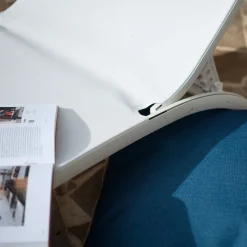 Transat Et Chaise Longue*alinea Bain de soleil en aluminium et textilène - Blanc