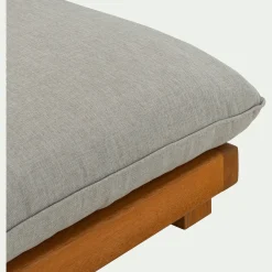 Transat Et Chaise Longue*alinea Bain de soleil en eucalyptus avec matelas - Gris