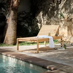 Transat Et Chaise Longue*alinea Bain de soleil en eucalyptus FSC - Bois clair