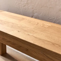 Tiroir Et Bout De Lit|Tabouret*alinea Banc en chêne massif huilé L160cm - Bois clair