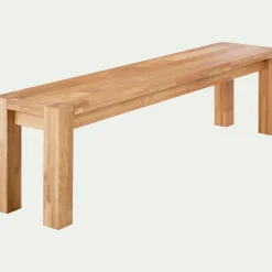 Tiroir Et Bout De Lit|Tabouret*alinea Banc en chêne massif huilé L160cm - Bois clair